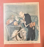 Vintage Caricature Print C. Leandre French "le President Nice"" 1900. Fixed Price $15.00.