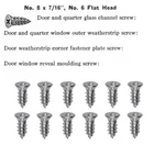 Vent Glass/door Seal Channel Screws For Mopar Nash Hudson Studebaker Packard Etc. Fixed Price $29.50.