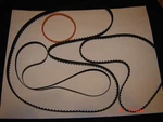 16MM Bell & Howell 3580, Projector Belts, 4 Set / Kit. Fixed Price $76.87.