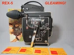 Gleaming Bolex REX-5 Reflex 16MM Movie Camera, Mount Lens Turret, New Eyecup. Fixed Price $2799.00.