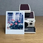 Polaroid SX-70 Land Camera Model 2 Ivory Burgundy Tested Working. Fixed Price $179.99.