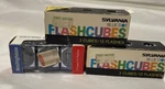 Vtg Sylvania Blue Dot & Westinghouse Cubes 3 Boxes 12 Flashes Each. Fixed Price $14.95.