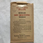 24 Sheets Rare Vintage Eastman Kodak Dry Mounting Tissue Envelope. Fixed Price $19.99.
