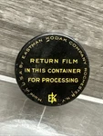 Vintage Eastman Kodak Company Round Metal Tin Film Return Container Box Holder. Fixed Price $24.99.