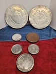 Vintage Film Reel Holder Tins Set. Fixed Price $85.00.