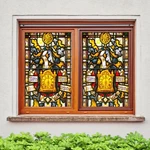 3D Golden Bell A228 Window Film Print Sticker Cling Stained Glass Uv Zoe. Fixed Price $78.64.