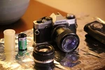 Vintage Olympus Om-g OM20 35MM Film Camera Bundle. Fixed Price $139.99.