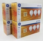 ***12 Bulbs*** Ge 40-WATT Soft White G25 Vanity Globe Light Medium Base. Fixed Price $27.50.