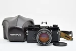 Olympus OM-1 Black 35MM Film Camera 50MM F1.4 Lens Japan W/case *meter Works*. Fixed Price $134.99.