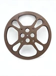 Vintage Goldberg Bros. 15" Metal Reel Made Denver, Colorado Pat. D-122.017. Fixed Price $11.24.