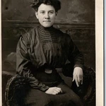 C1910S Woman Portrait Rppc Dark Pintuck Blouse Studio Fashion Kruxo Postcard. Fixed Price $11.55.