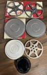 Vintage Eastman Kodak Compton Metal Movie Film Canisters Reels. Fixed Price $35.00.
