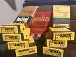 Vintage Darkroom Lot Kodak Velox Photo Paper 1951-52 + Yankee 4X5 Bakelite Tank. Fixed Price $179.99.