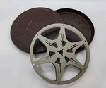 7" Goldberg Brothers Brown Metal Reel & Canister For Standard 8MM Film Kodak. Fixed Price $9.99.