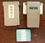 Lot Of 2 Vintage Movie Film Splicers, Argus And Kent With Tape Splices. Fixed Price $24.99.