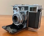 Zeiss Ikon Contessa 533/24 1951 35MM Folding Camera Tessar Lens Case Manual. Fixed Price $85.00.