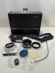 Vintage Yashica Case, Lens, Filter, Viewfinder, Flash And Remote Shutter Cable. Fixed Price $100.00.