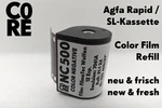 Orwo NC500 Iso 400 Color Film Sl Cassette Agfa Rapid / Karat C41. Fixed Price $35.30.