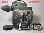 13X Viewer Bolex REX-5 Reflex 16MM Movie Camera, Mount Lens Turret. Stunner!. Fixed Price $3599.00.