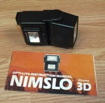 Oem Nimslo Opti-lite Small Black Flash Unit & Manual For 35MM 3D Camera. Fixed Price $179.08.