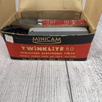 Vintage Minicam Twinklite 50 Camera Flash Original Box Unused EF-2 Clean. Fixed Price $23.99.