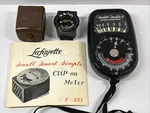 Vtg Light Exposure Meter Lot- Lafayette Small Clip F-351 & Weston Master Ii. Fixed Price $17.00.