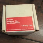 Graflex Reflector Tube For Globe Strobe Catalog 2246 Nos. Fixed Price $61.75.