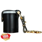 Zvzkc Leather 35MM Film Case Keychain Holder Black. Fixed Price $27.99.
