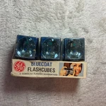 Vintage Blue Coat Cubes 3 Pack 12 Flashes Camera Lighting. Fixed Price $9.99.