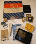 Vintage Tower Photo Developing & Printing Set Sears #6868 Da-brite Film Tank. Fixed Price $40.00.