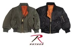 Kid's Flight Jacket Military Style MA-1 Boy's Air Force Reversible Nylon Coat. Fixed Price $47.99.