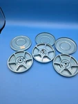 Lot Of 3 Vintage Compco Metal Film Movie Reels & Canister Case. Fixed Price $19.30.