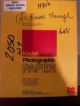 Vintage / Expired Kodak Ektacolor Photo Paper 37 Rc Y 8X10 (40) Sheets. Fixed Price $45.00.