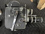 Vintage Paillard Bolex H8 Supreme 8MM Movie Camera W/ 3 Lenses - Untested. Fixed Price $250.00.