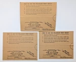 Lot Of 3 Vintage 1967 Polaroid Polacolor Print Mounts Nos P216-1 Instructions Us. Fixed Price $7.94.