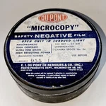 Dupont 1950S Microcopy Film Canister 35MM Safety Negative Panchromatic. Fixed Price $18.99.