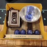 Vintage Kodak Camera. Duaflex Iv Flash Outfit. Original Box Bottom. Fixed Price $35.00.