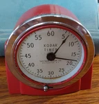 Vintage Eastman Kodak Timer Red Cased Metal W/swivel 8239. Fixed Price $22.00.