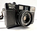 Ricoh 35 Efl Film Camera Color Rikenon 40MM F/3.8 Lens, Flash Tested All Works. Fixed Price $99.95.