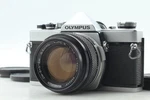 Cla'd Clear Finder Mint Olympus OM-1 Silver Camera + 50MM F1.4 Lens From Japan. Fixed Price $229.90.