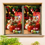 3D Bell Gift A10 Christmas Window Film Print Sticker Cling Stained Glass Xmas. Fixed Price $78.64.