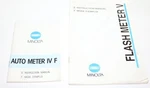 Minolta Original Auto Meter Iv & Flash Instruction Manuals. Fixed Price $24.95.