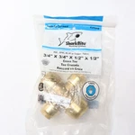 Sharkbite Cross Tee Push To Connect Plumbing Fitting Brass 3/4" X 1/2" U380LFA. Fixed Price $6.97.