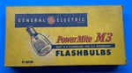 General Electric Powermite M3 12 Pack Camera Flash Bulbs New Old Stock. Fixed Price $14.99.