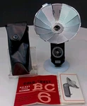 Vtg Gold Crest #BC-6 Deluxe Tilt Flash W/ Black Vinyl Case & Manual-good Cond.. Fixed Price $13.00.