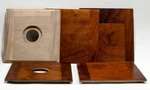 1 Lens Board 6"X6"SC For Burke&james 5X7"/ 4X5" Rembrandt View Camera, Of Walnut. Fixed Price $59.09.
