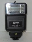 Sunpak Auto 322 Thyristor Flash With OT-1D Shoe For Olympus & Other Camera. Fixed Price $20.97.