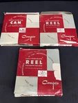 Vintage Compco Film Reels & Can 8MM 16MM Chicago Illinois. Fixed Price $129.95.