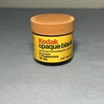 Vintage Eastman Kodak Opaque Black Jar Fluidounce 30 Ml Cat 146 4312 Unopened. Fixed Price $15.00.