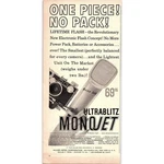 Monojet Ultrablitz Camera Flash Allied Impex Corp 1960 Magazine Ad AG6-5. Fixed Price $13.50.